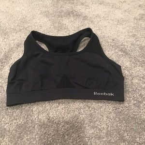 Reebok adjustable back black sports bra